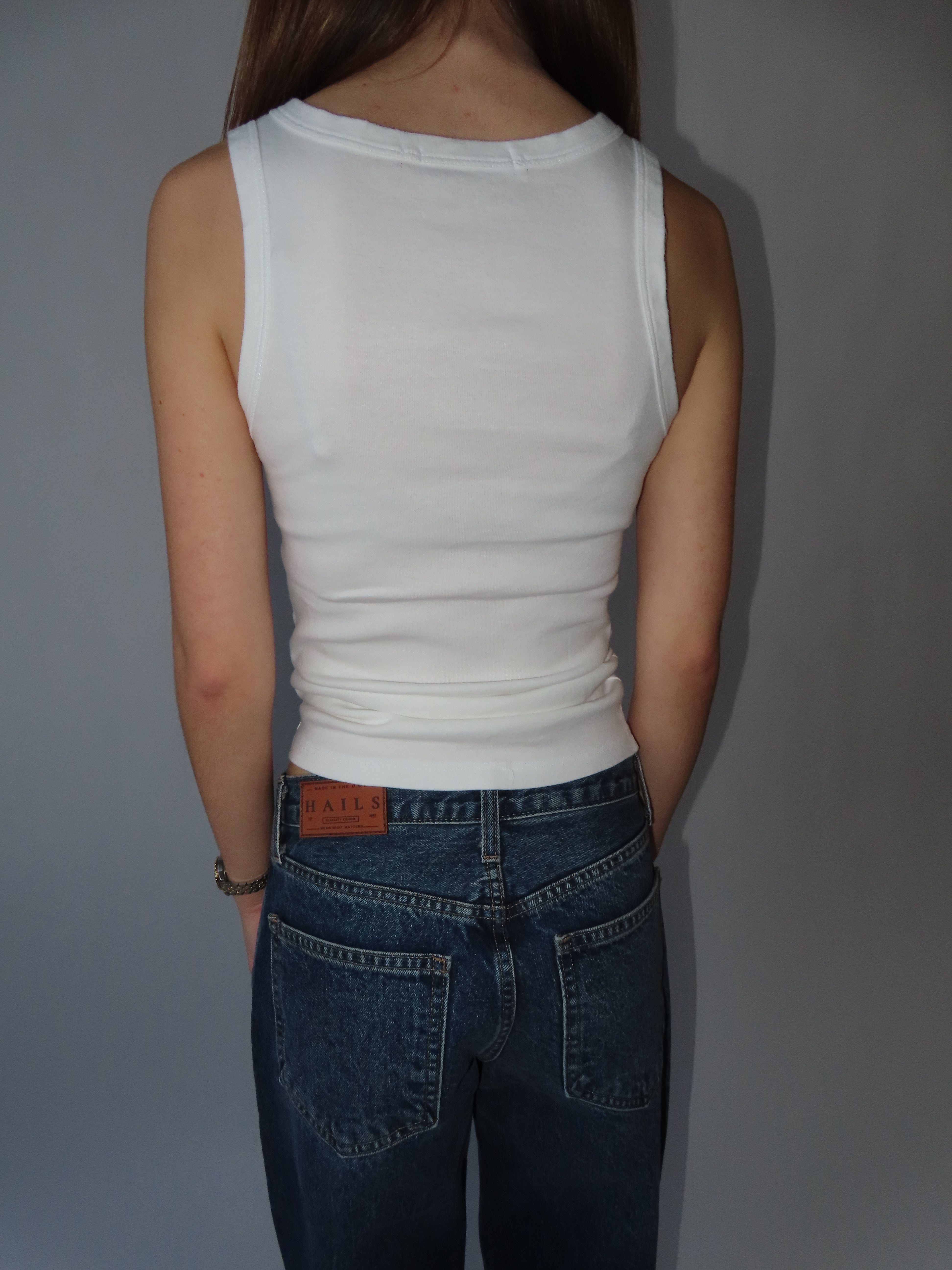 Organic Cotton Crewneck Tank Top