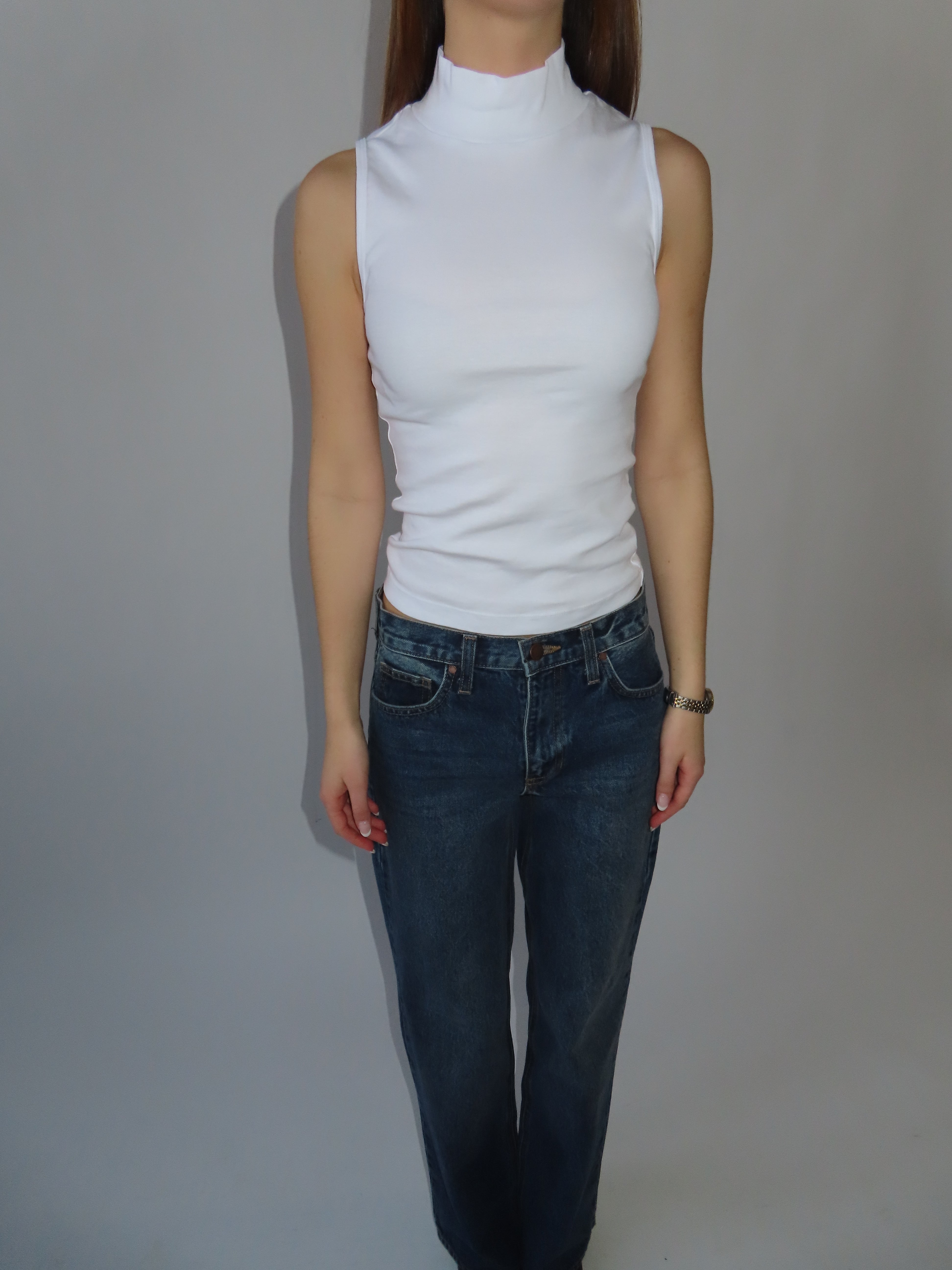 Organic Cotton Mockneck Top