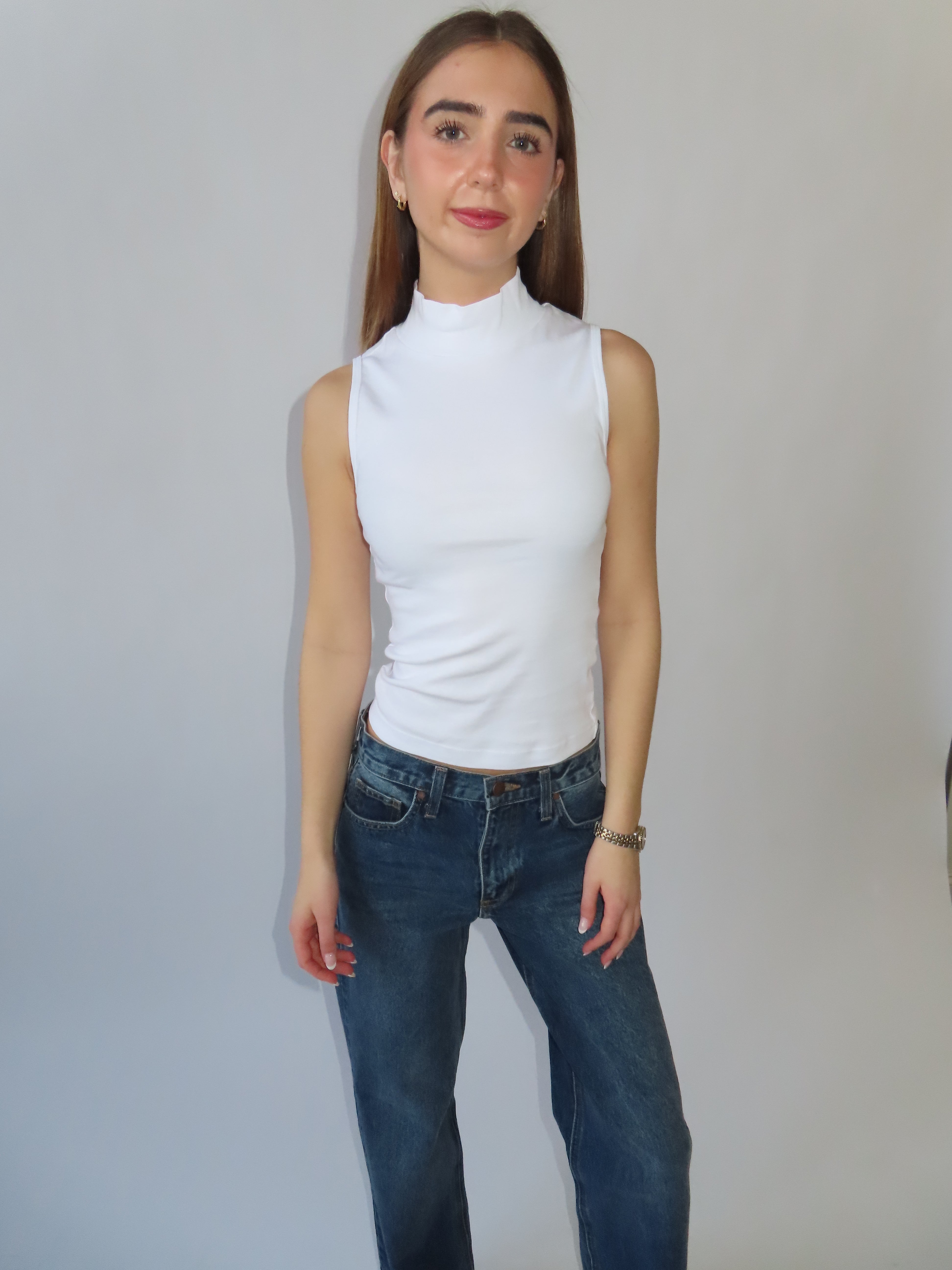 Organic Cotton Mockneck Top