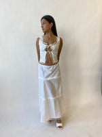 Cotton Lace Tank in White