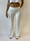 The 70's Pant - Flare Low Rise Pants in White